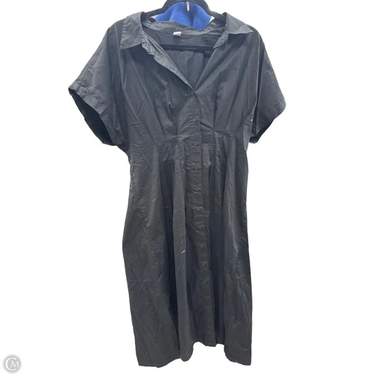 Dress Casual Midi By Old Navy In Black, Size: L