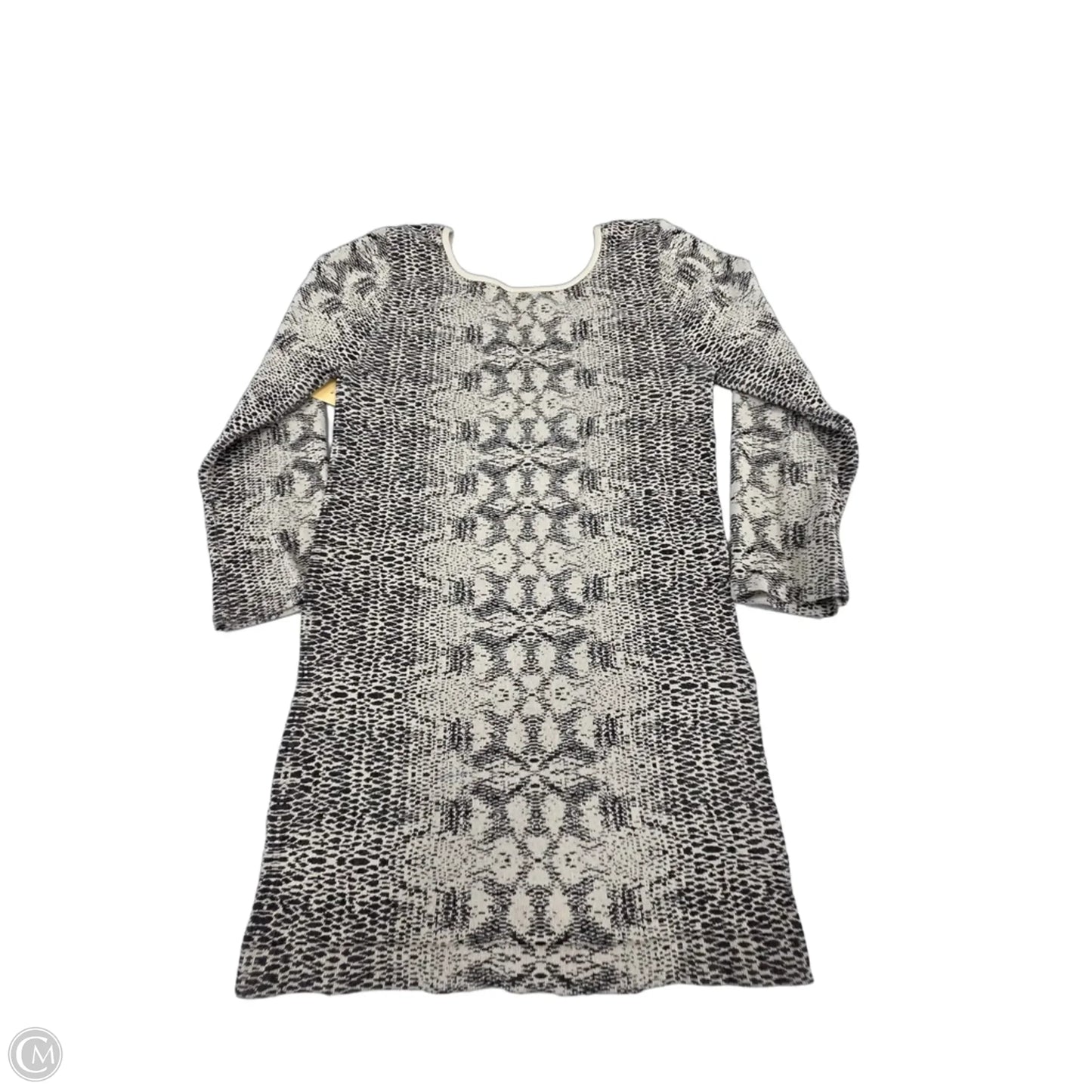 Top 3/4 Sleeve By Cme In Black & Cream, Size: S