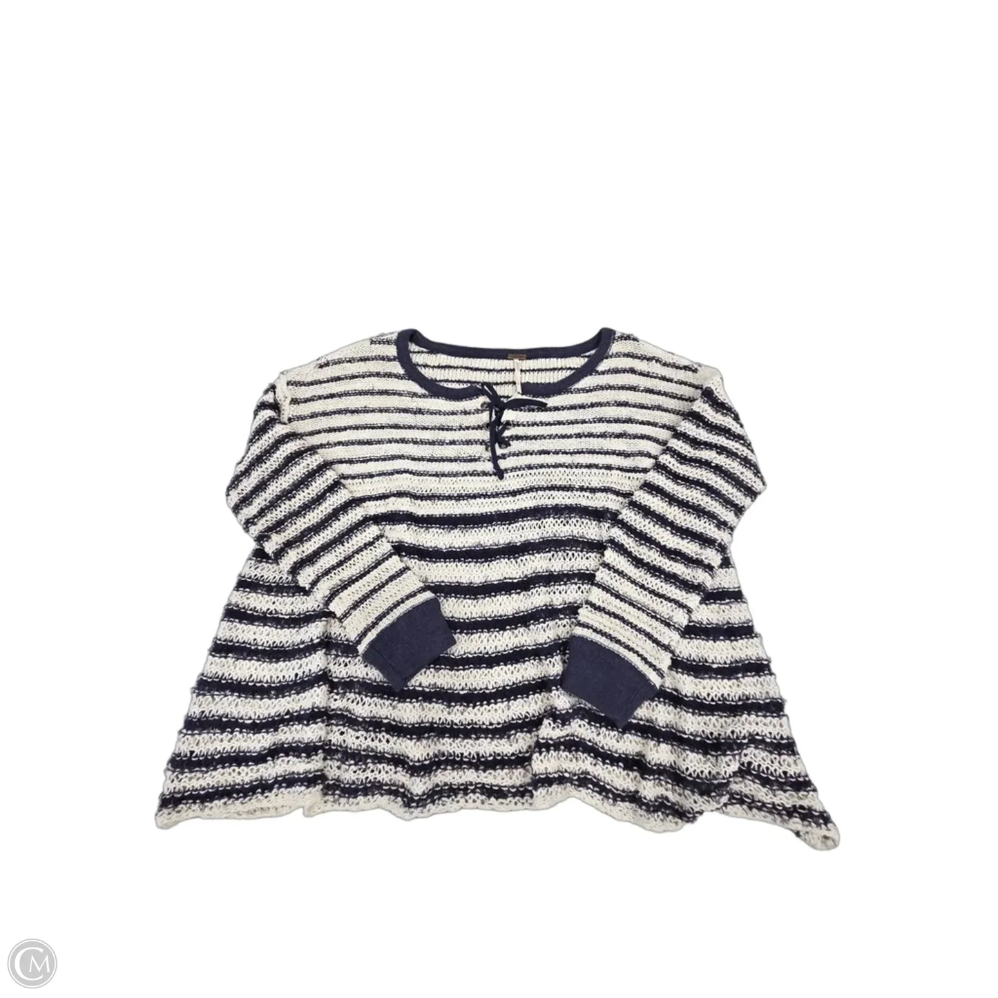 Top Long Sleeve By Free People In Striped Pattern, Size: S