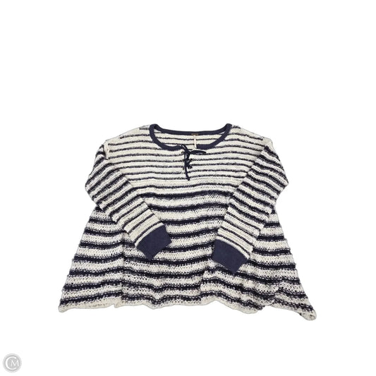 Top Long Sleeve By Free People In Striped Pattern, Size: S