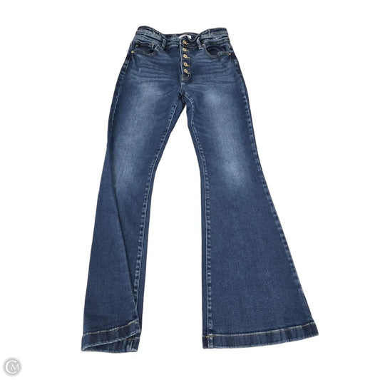 Jeans Boot Cut By Kancan In Blue Denim, Size: 8