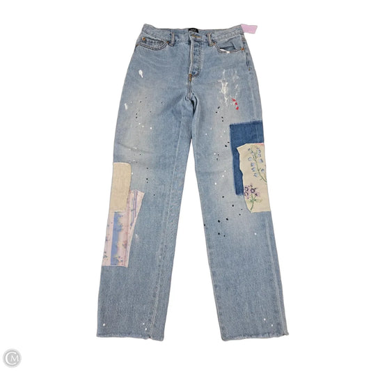 Jeans Straight By Bdg In Blue Denim, Size: 2