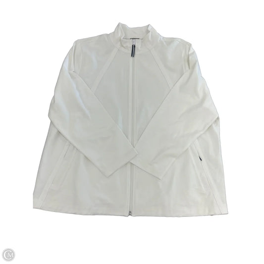 Top Long Sleeve By Talbots In White, Size: 3x