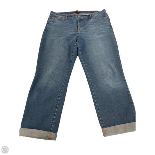 Jeans Boyfriend By Gloria Vanderbilt In Blue Denim, Size: 14