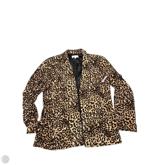 Blazer By Dr2 In Animal Print, Size: Xl