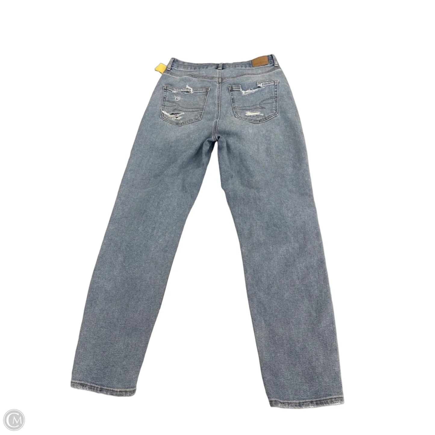 Jeans Straight By American Eagle In Blue Denim, Size: 6