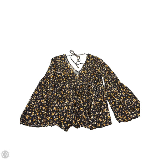 Top Long Sleeve By Altard State In Floral Print, Size: M