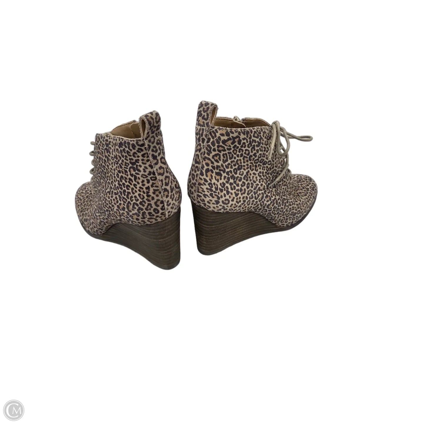 Shoes Heels Wedge By Lucky Brand In Animal Print, Size: 6