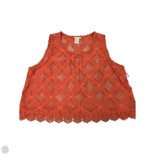 Tank Top By Ultra Pink In Orange, Size: Xl