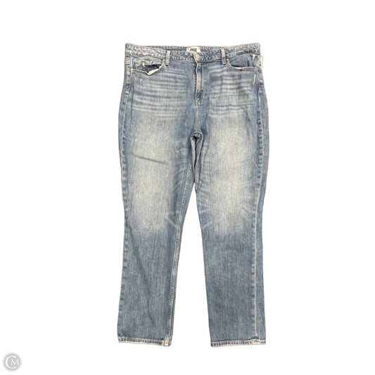 Jeans Straight By Paige In Blue Denim, Size: 18