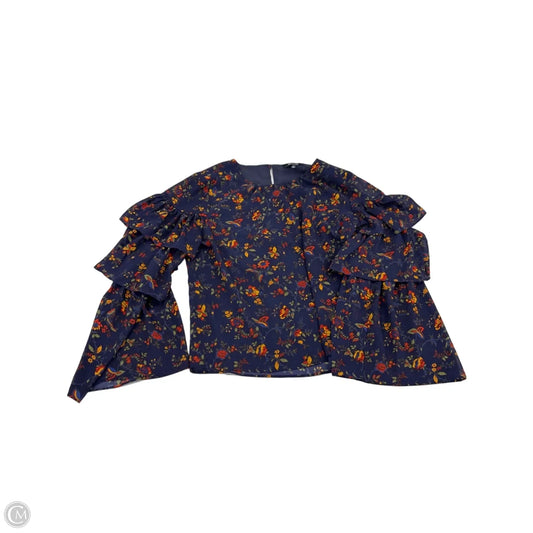 Top Long Sleeve By Madewell In Floral Print, Size: S