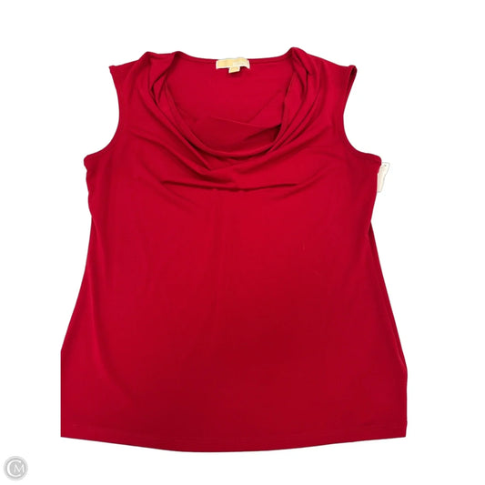 Top Sleeveless By Michael By Michael Kors In Red, Size: M