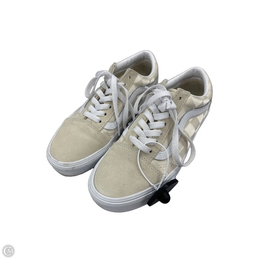 Shoes Sneakers By Vans In Cream, Size: 7