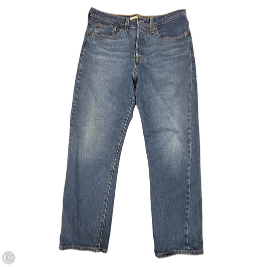 Jeans Straight By Levis In Blue Denim, Size: 10