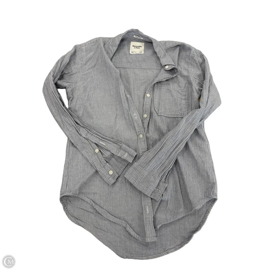 Top Long Sleeve By Abercrombie And Fitch In Grey, Size: Xs