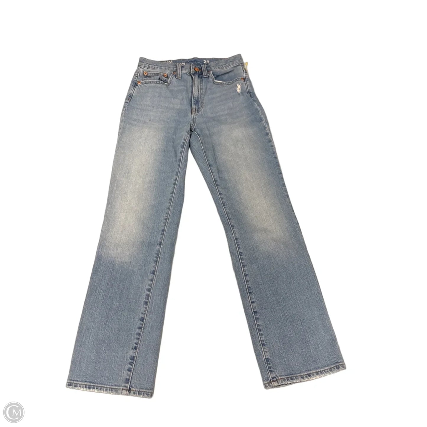 Jeans Straight By J. Crew In Blue Denim, Size: 24
