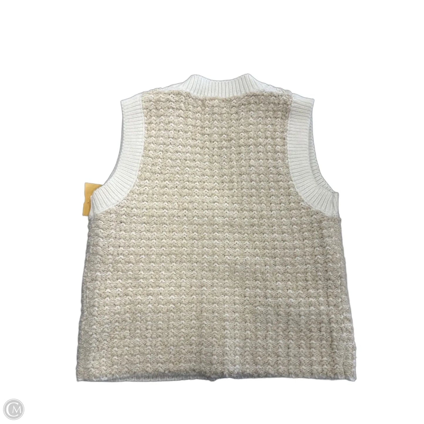 Vest Faux Fur & Sherpa By Cmc In Cream, Size: M