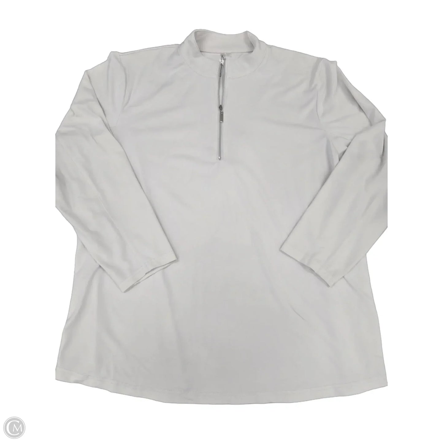 Athletic Jacket By Lulu B In White, Size: 1x