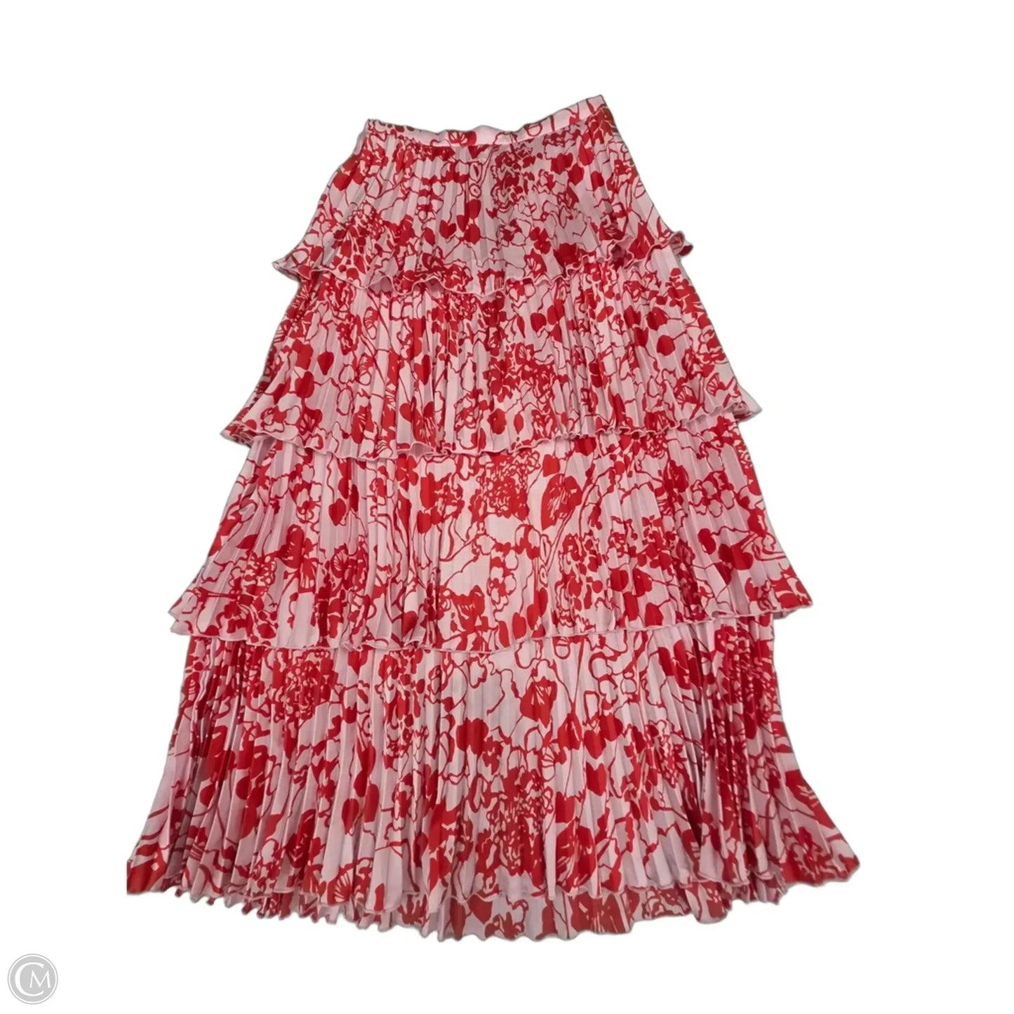 Skirt Maxi By Abercrombie And Fitch In Pink & Red, Size: S