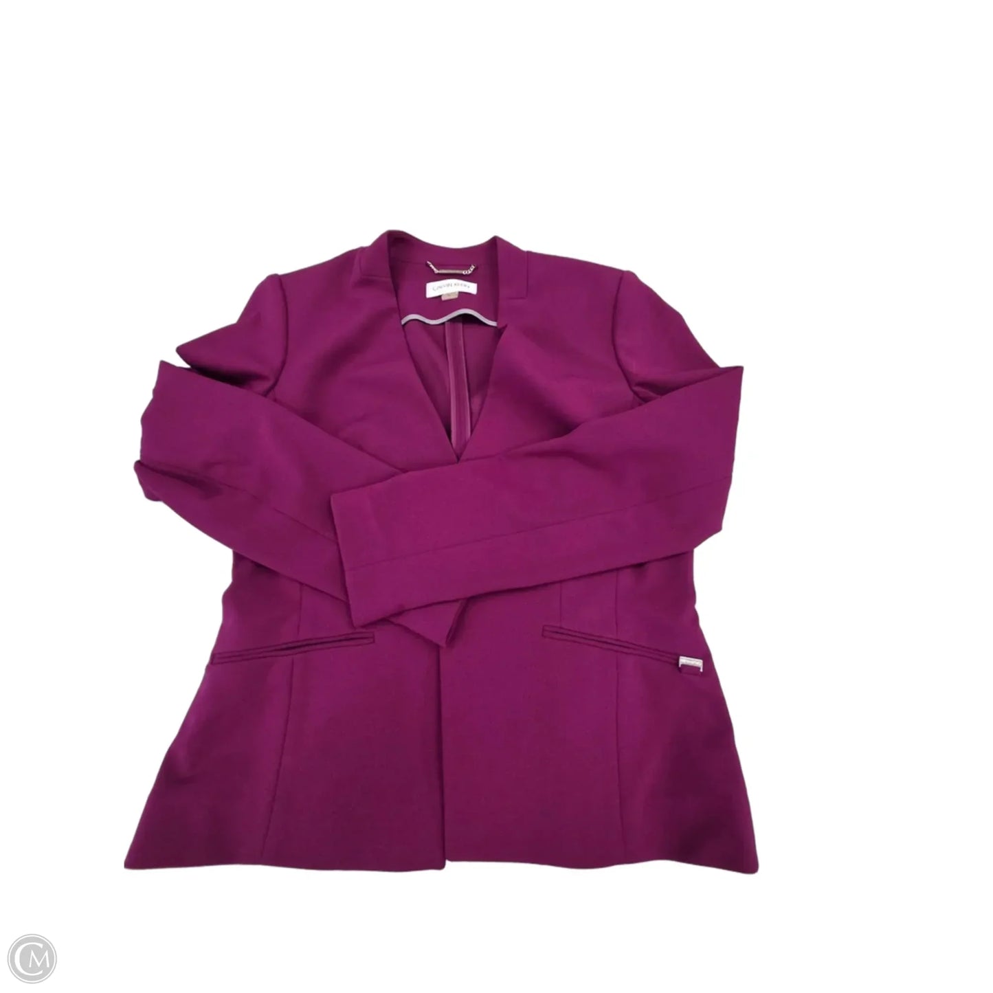 Blazer By Calvin Klein In Purple, Size: M