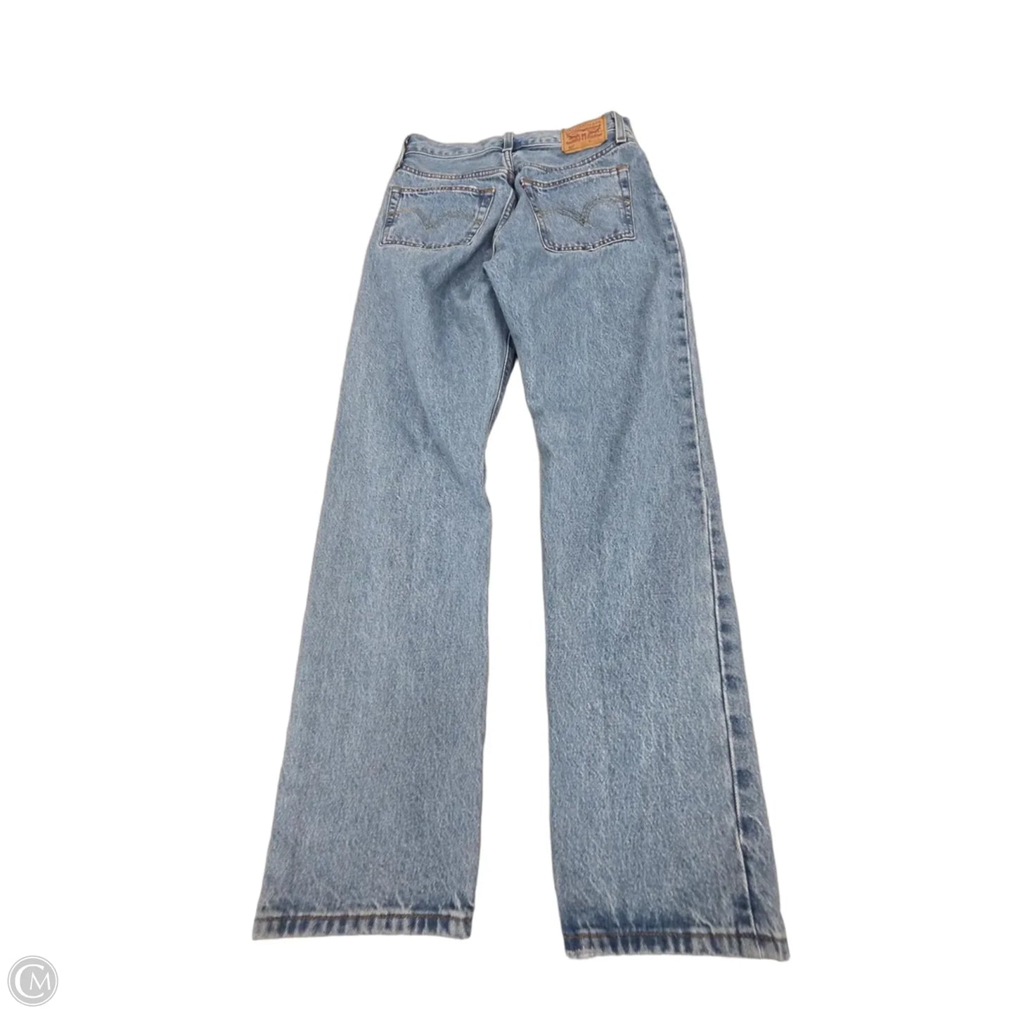 Jeans Straight By Levis In Blue Denim, Size: 2