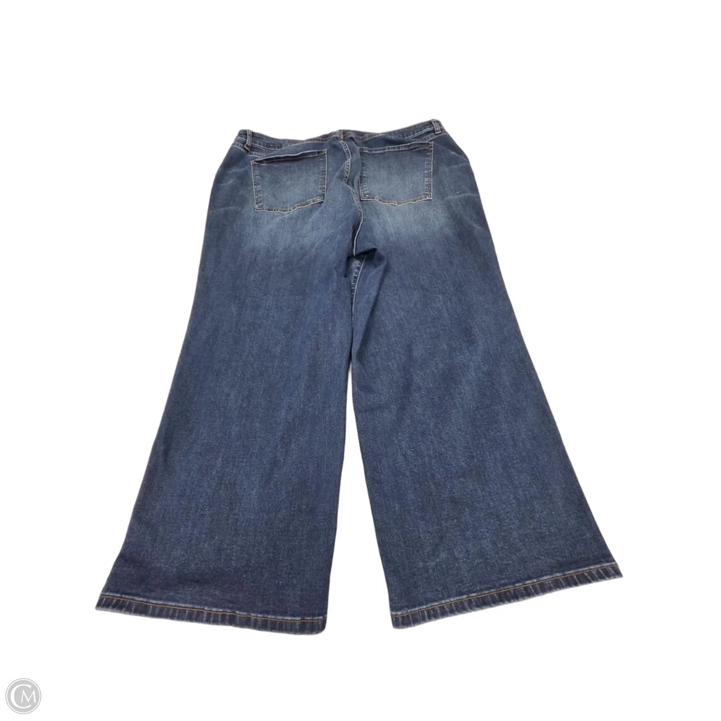 Jeans Wide Leg By Kut In Blue Denim, Size: 24w