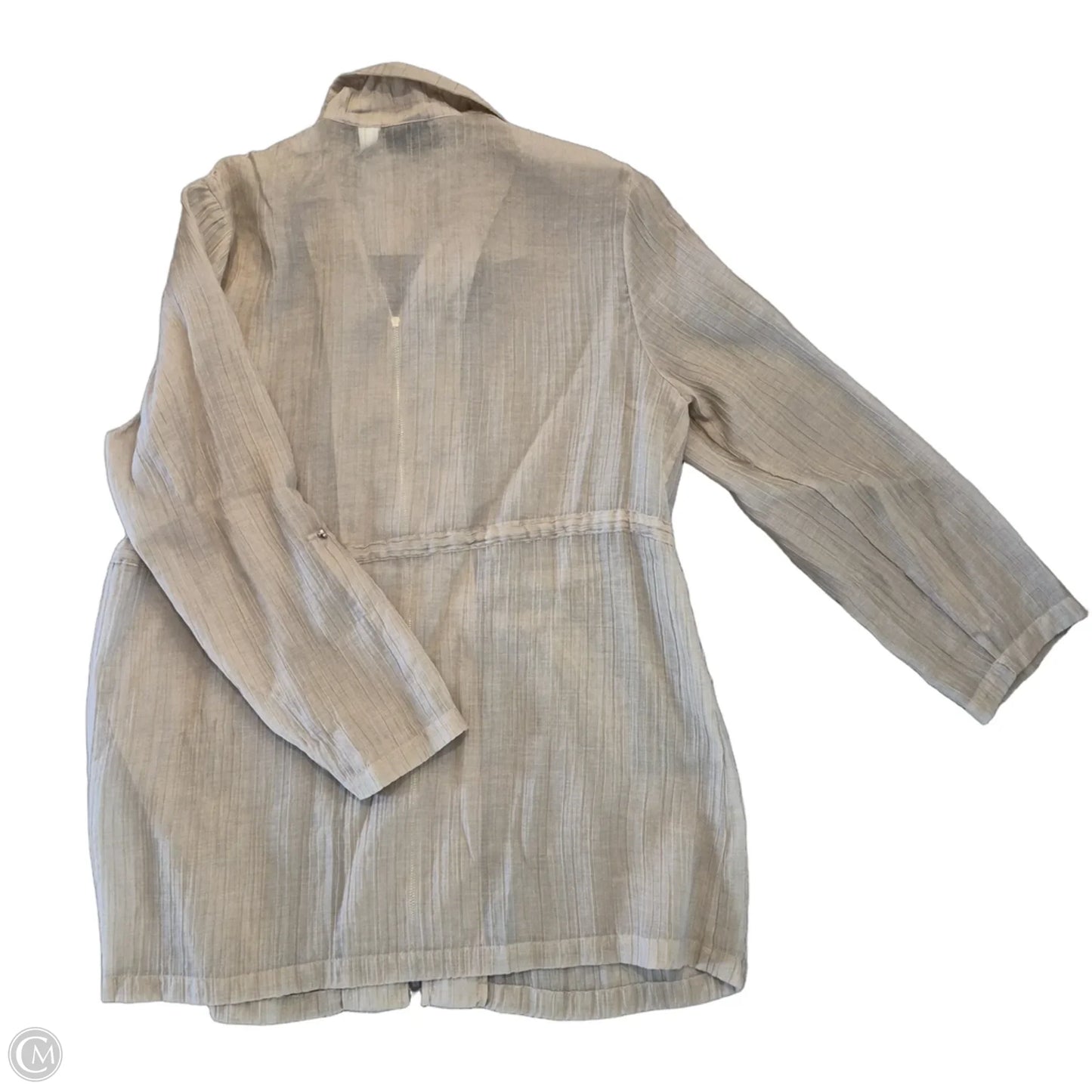 Top Long Sleeve By Chicos In Tan, Size: L