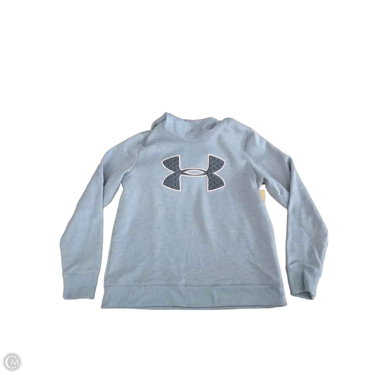 Athletic Sweatshirt Hoodie By Under Armour In Grey, Size: M