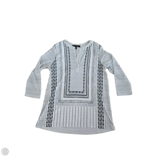 Top 3/4 Sleeve By Cmc In Black & White, Size: S