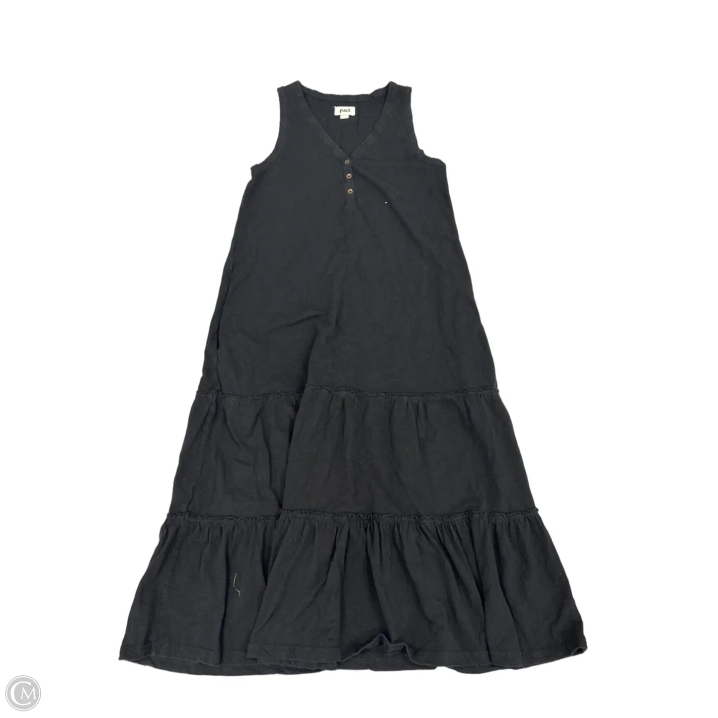 Dress Casual Maxi By Pact In Black, Size: S