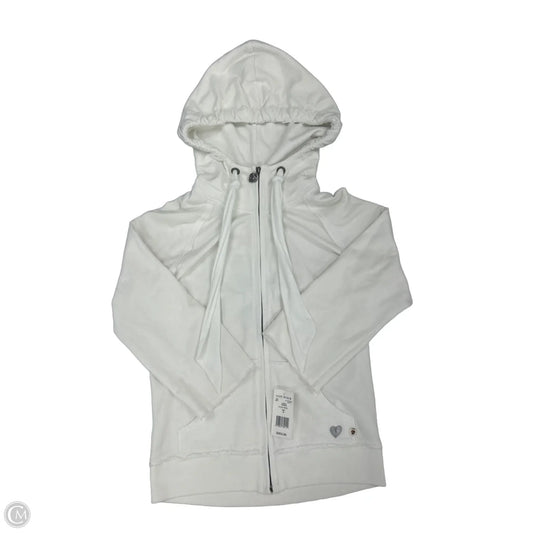 Sweatshirt Hoodie By Cmb In White, Size: M