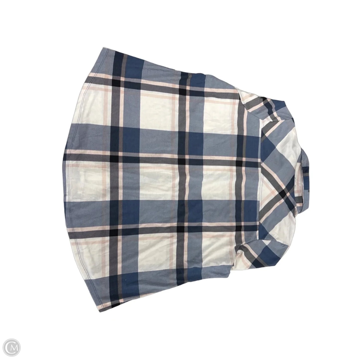Top Long Sleeve By Como Vintage In Plaid Pattern, Size: 3x
