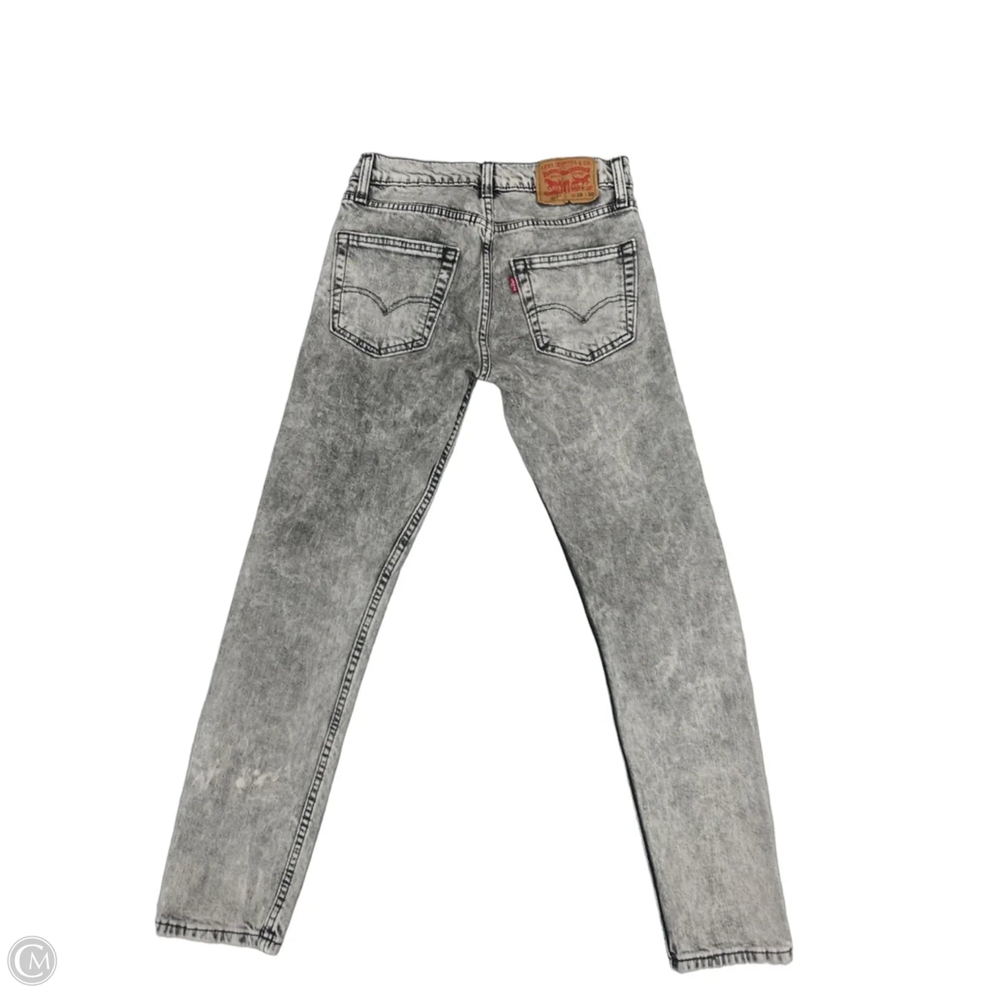 Jeans Skinny By Levis In Grey Denim, Size: 6