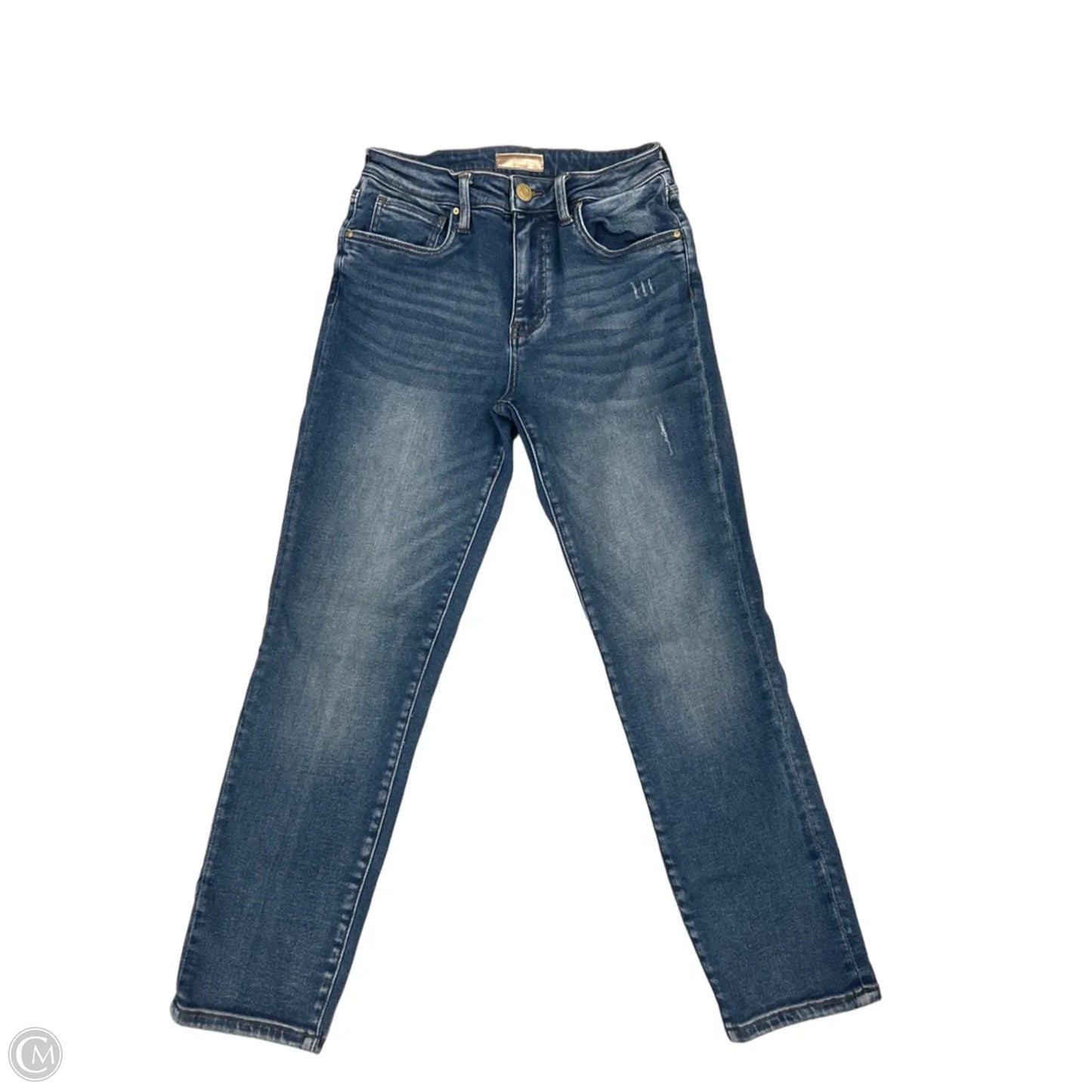 Jeans Straight By Kut In Blue Denim, Size: 4