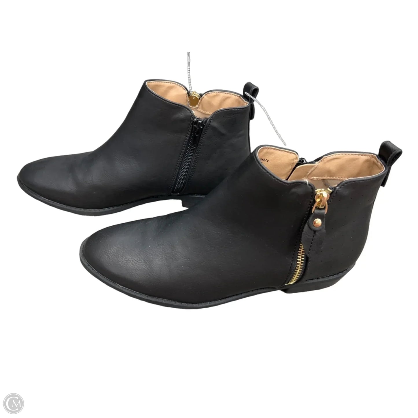 Boots Ankle Flats By Cme In Black, Size: 8