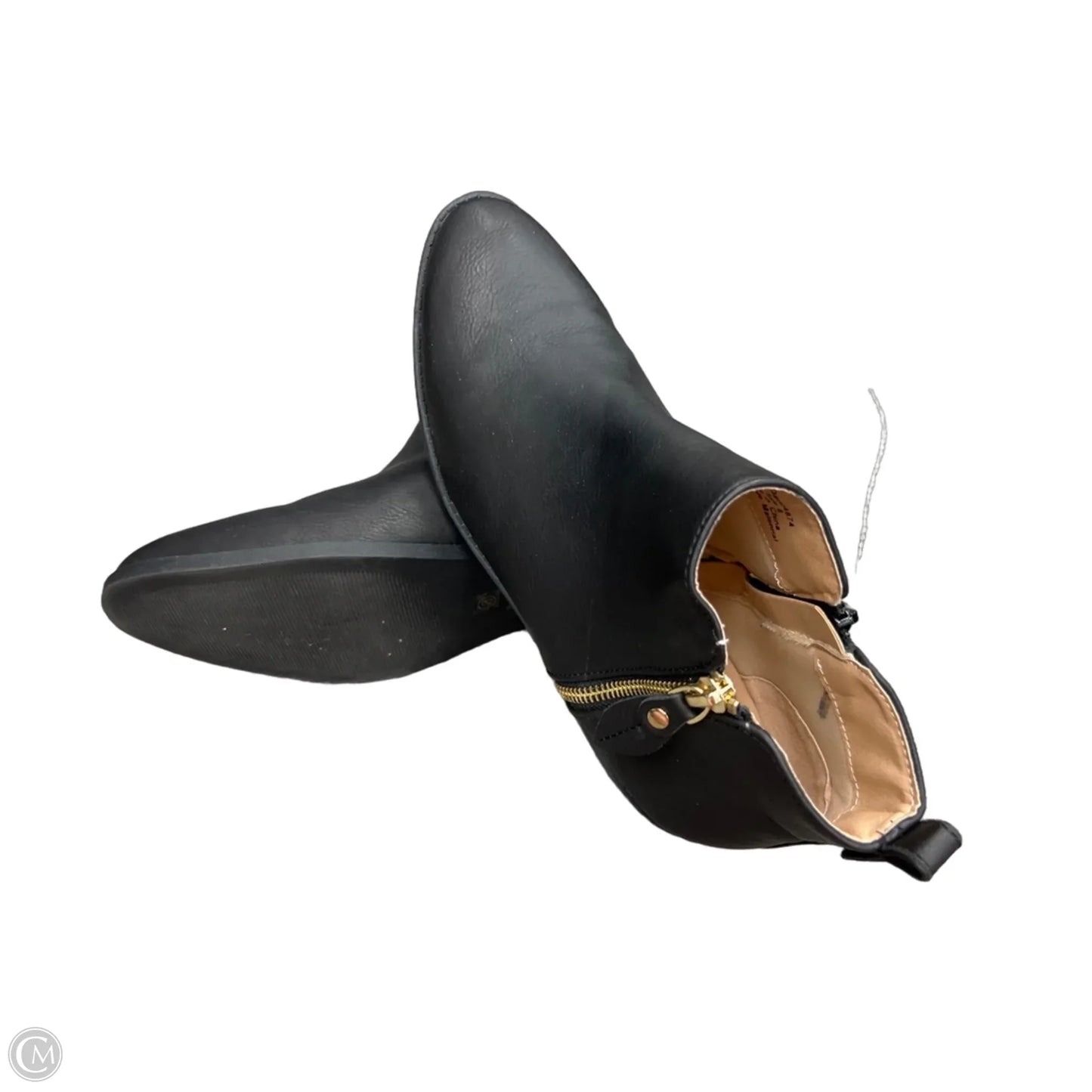 Boots Ankle Flats By Cme In Black, Size: 8
