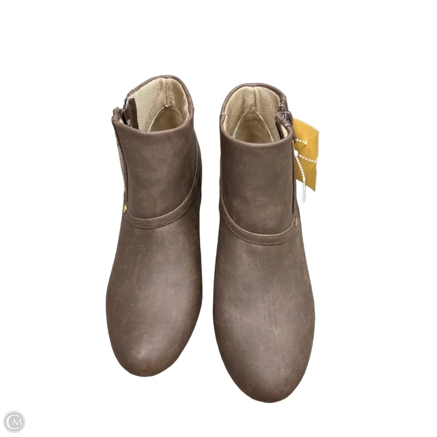Boots Ankle Heels By Life Stride In Brown, Size: 8