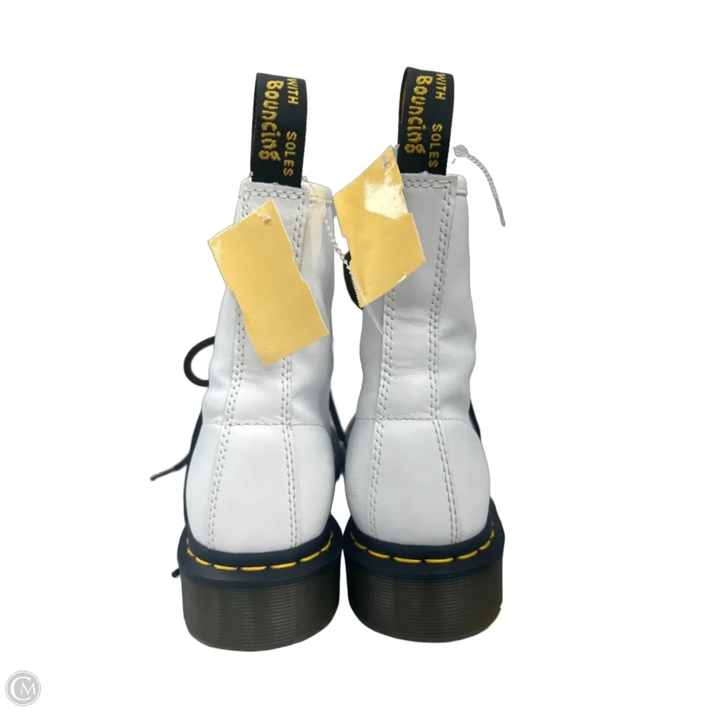Boots Mid-calf Flats By Dr Martens In White, Size: 7