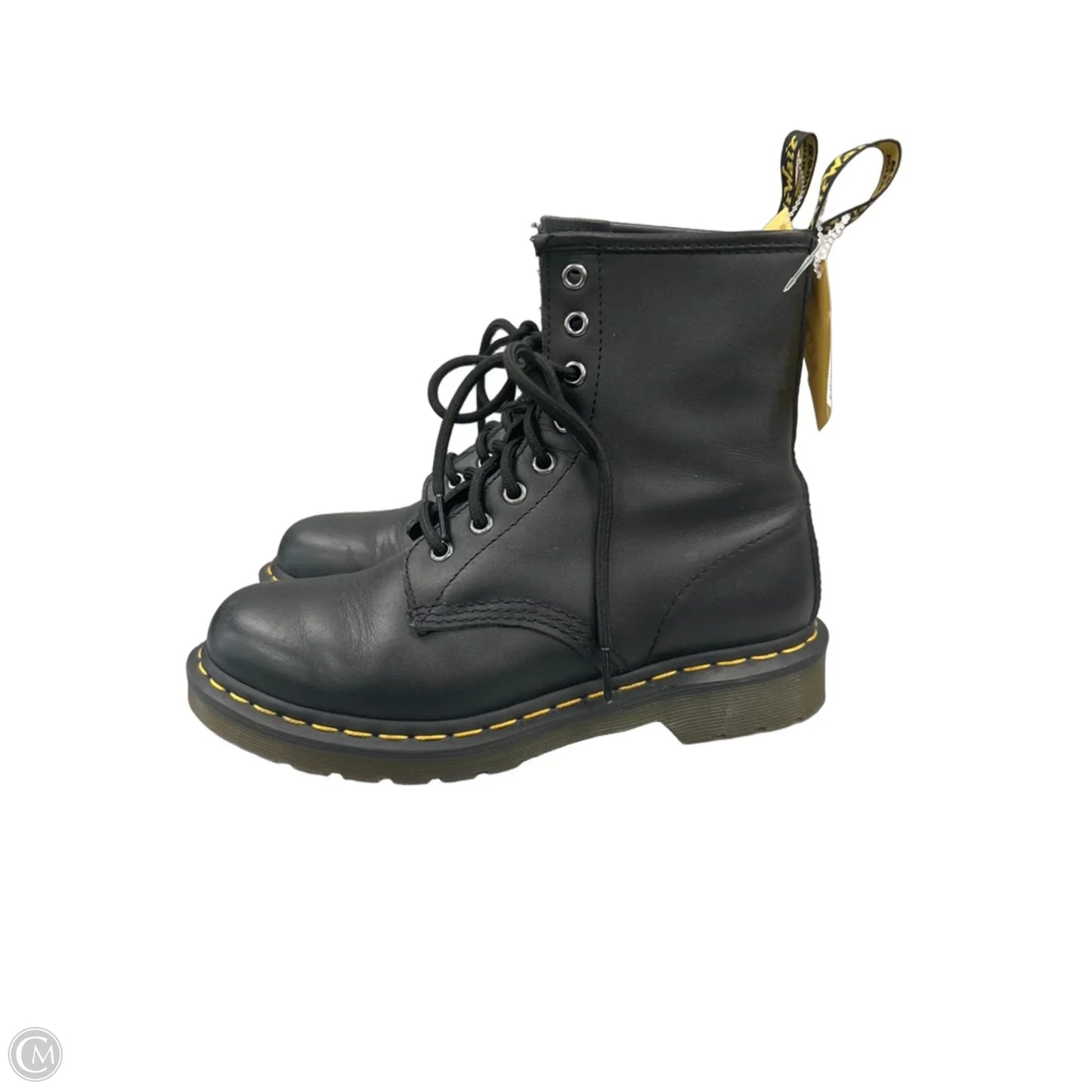 Boots Mid-calf Flats By Dr Martens In Black, Size: 7