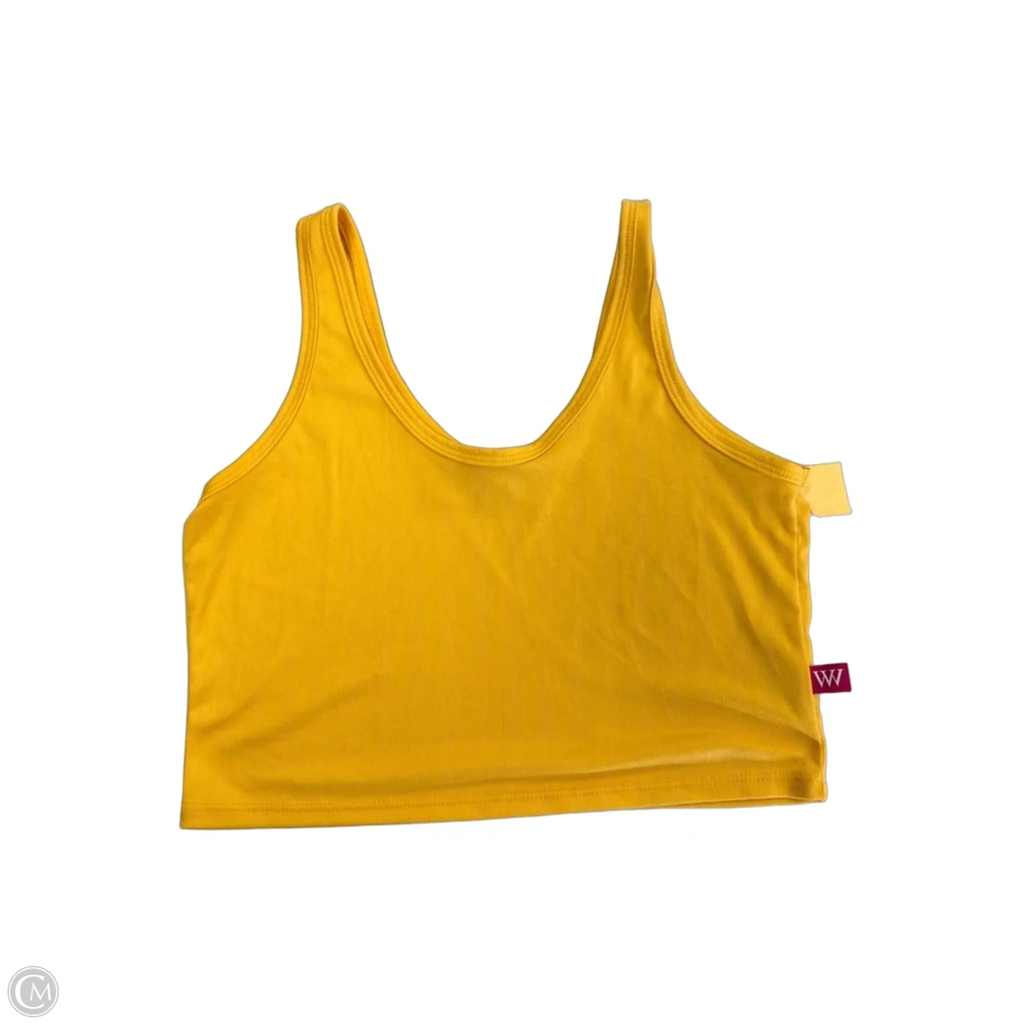 Tank Top By Cme In Yellow, Size: M