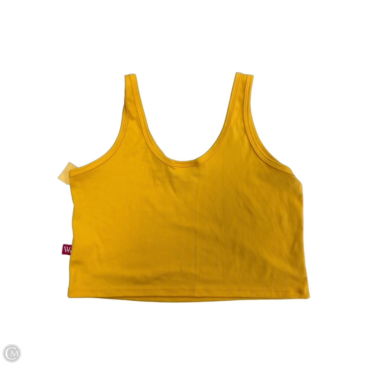 Tank Top By Cme In Yellow, Size: M