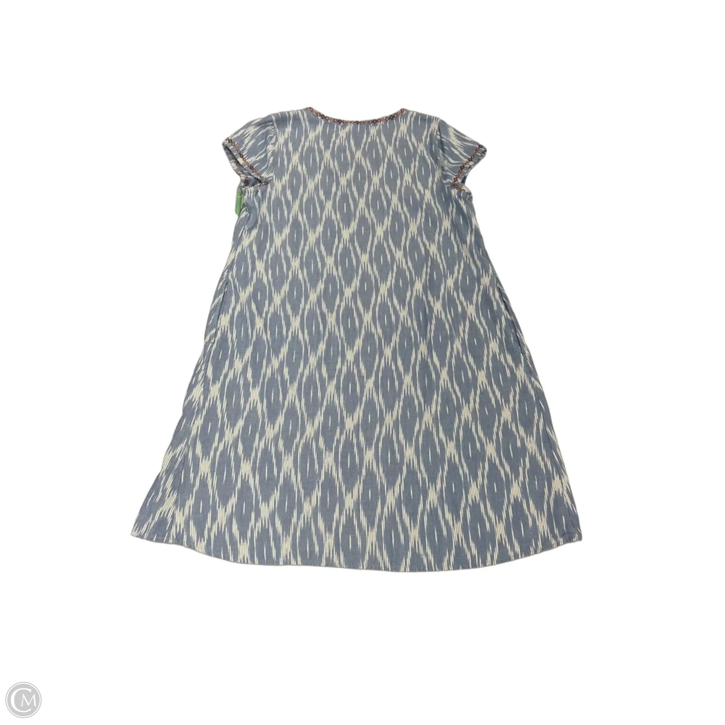 Dress Casual Midi By Pure Jill In Blue & White, Size: L