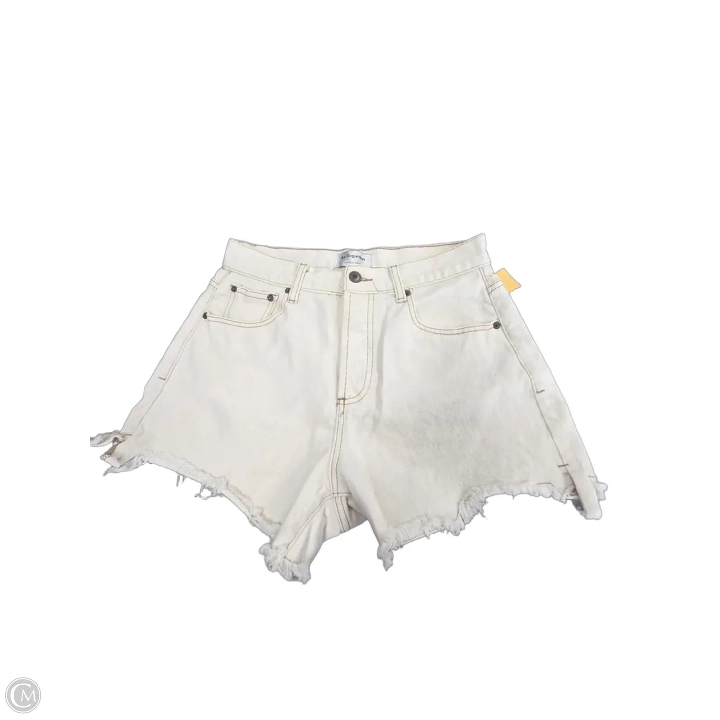 Shorts By By Together In Cream, Size: 14