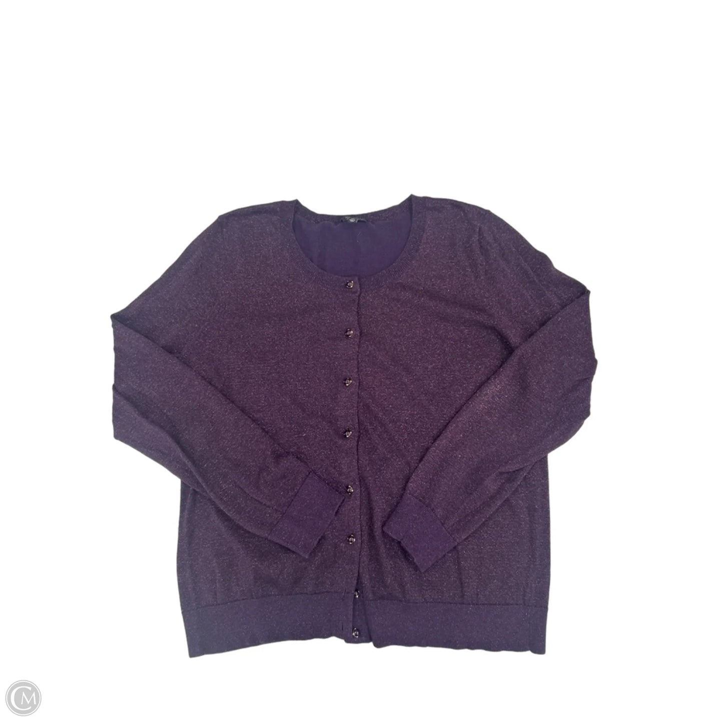 Top Long Sleeve By Talbots In Purple, Size: Xl