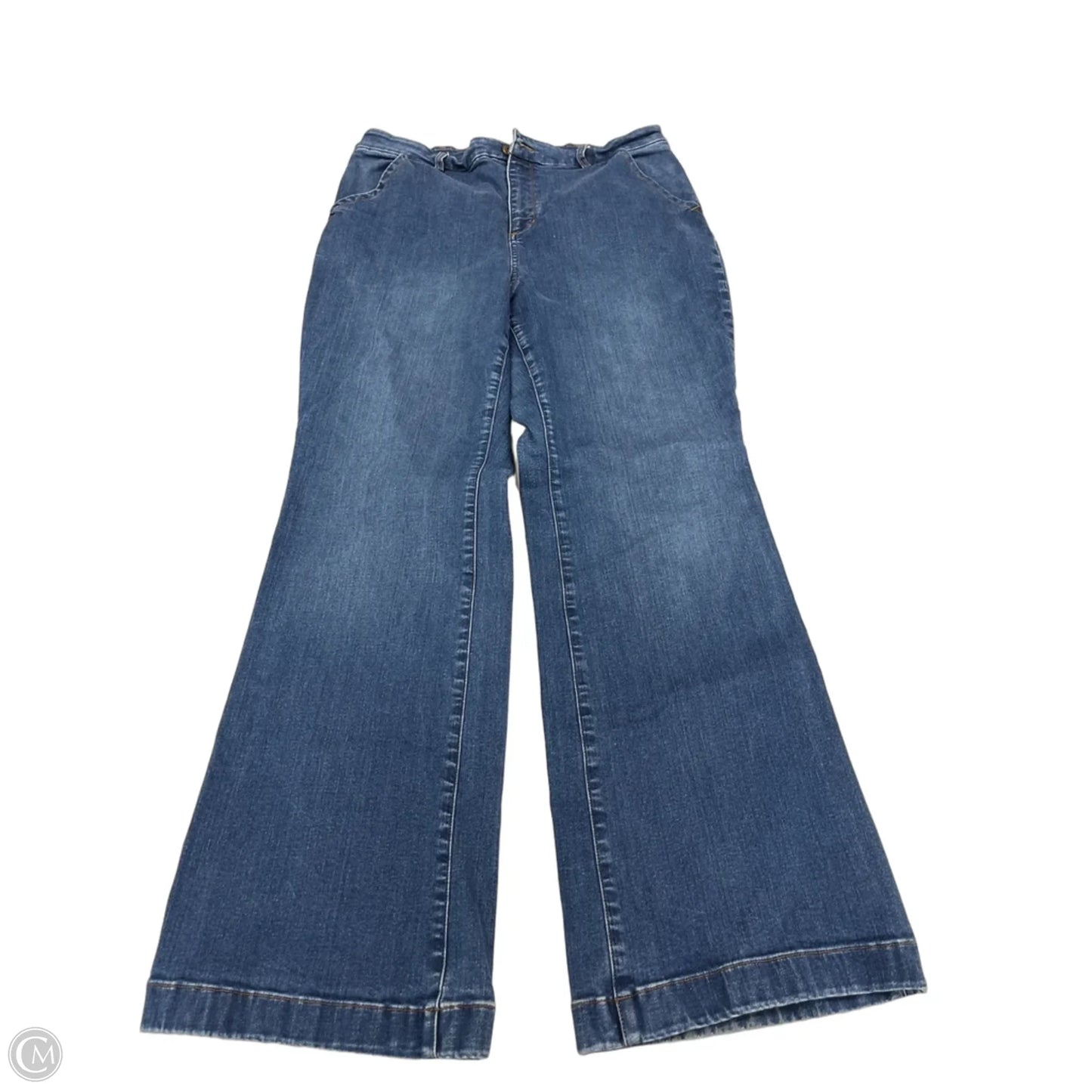Jeans Wide Leg By Duluth Trading In Blue Denim, Size: 18