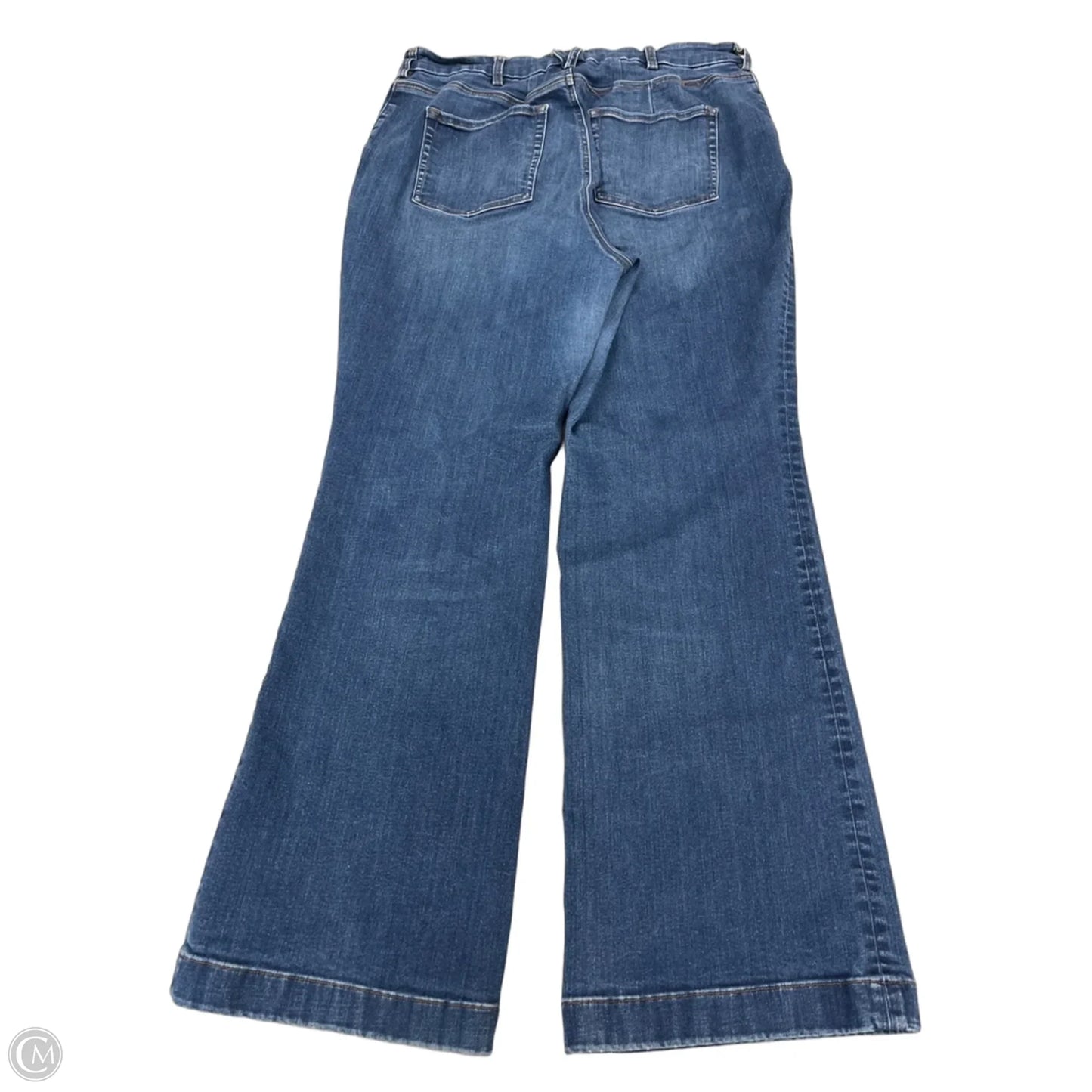 Jeans Wide Leg By Duluth Trading In Blue Denim, Size: 18