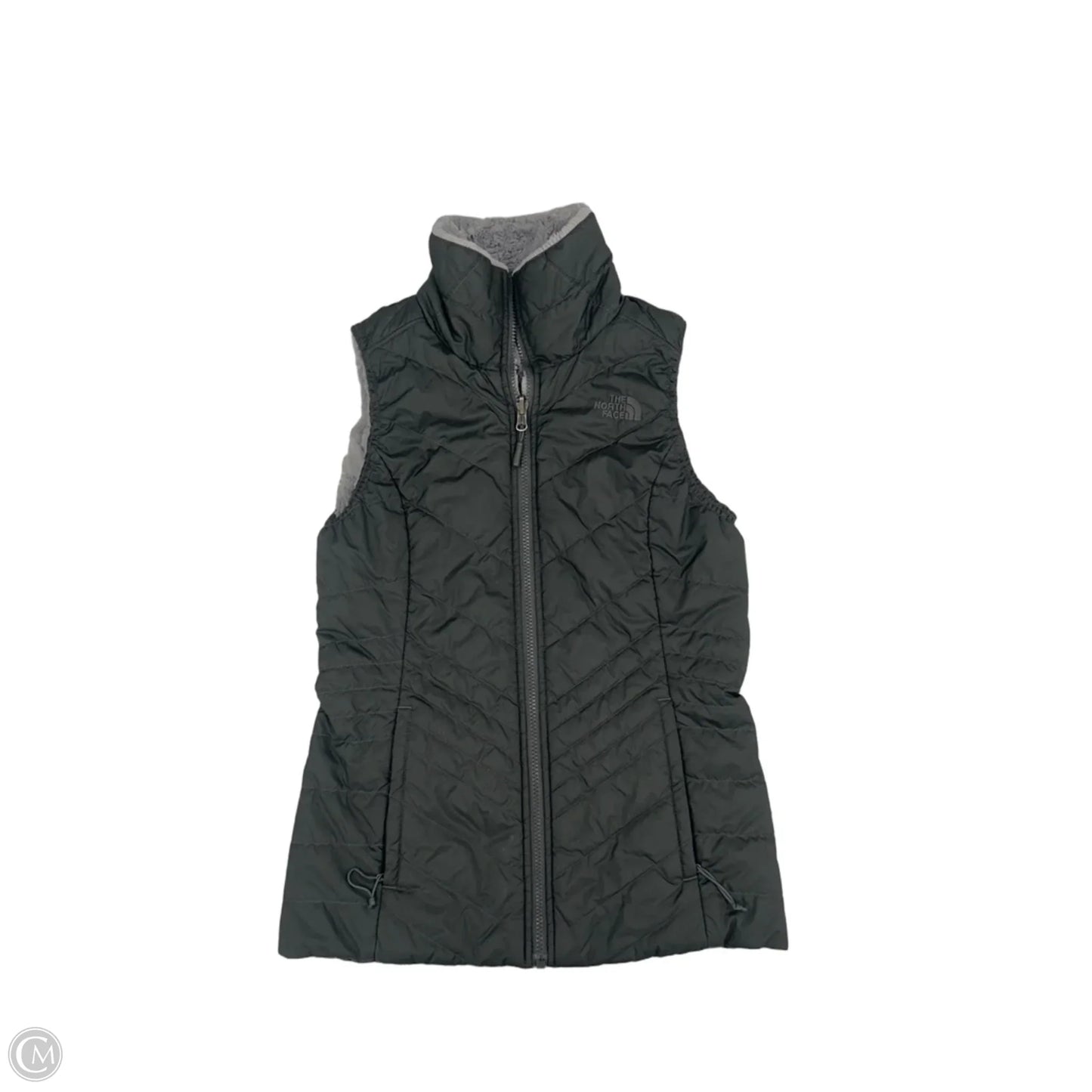Vest Puffer & Quilted By The North Face In Grey, Size: S