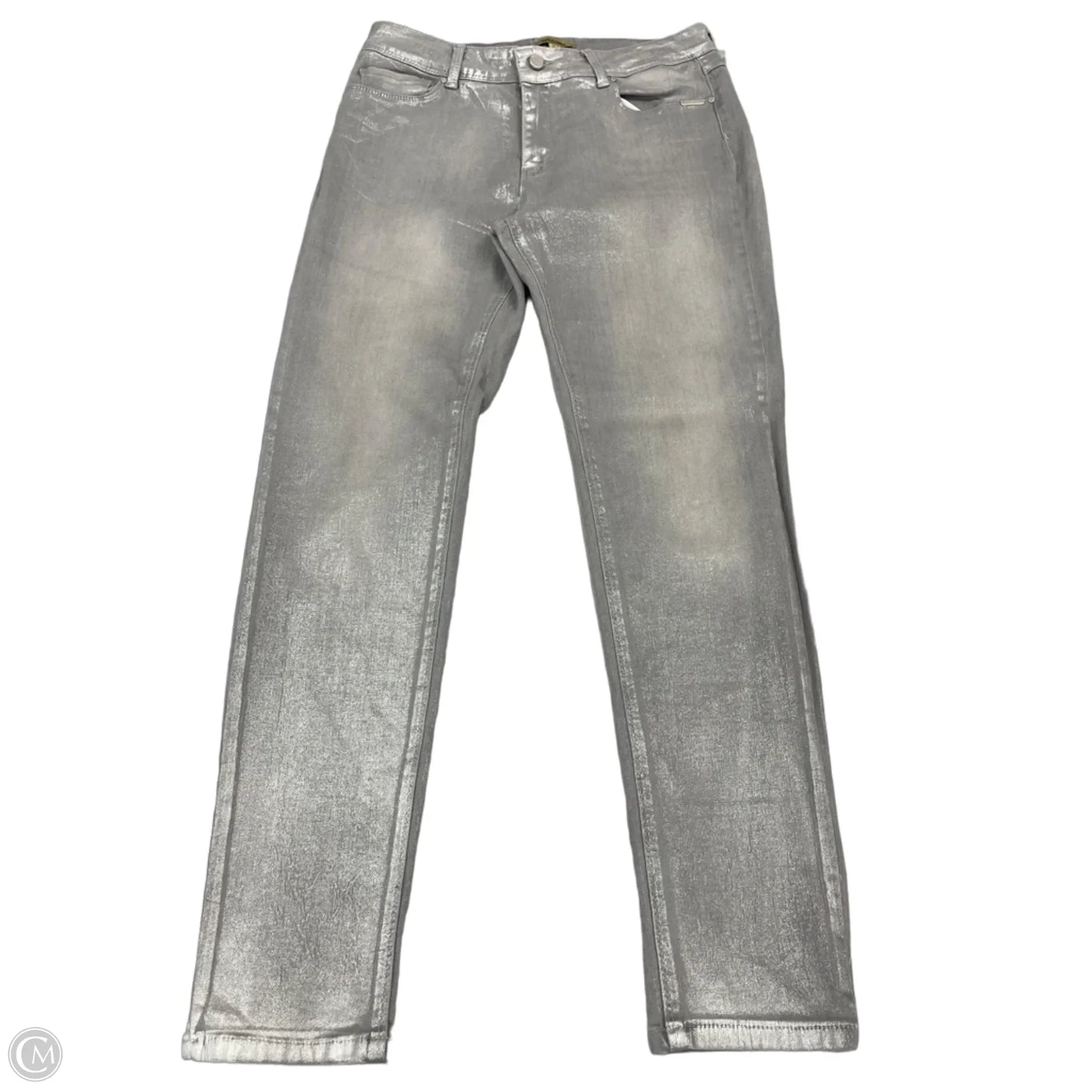 Jeans Skinny By Cme In Silver, Size: 12