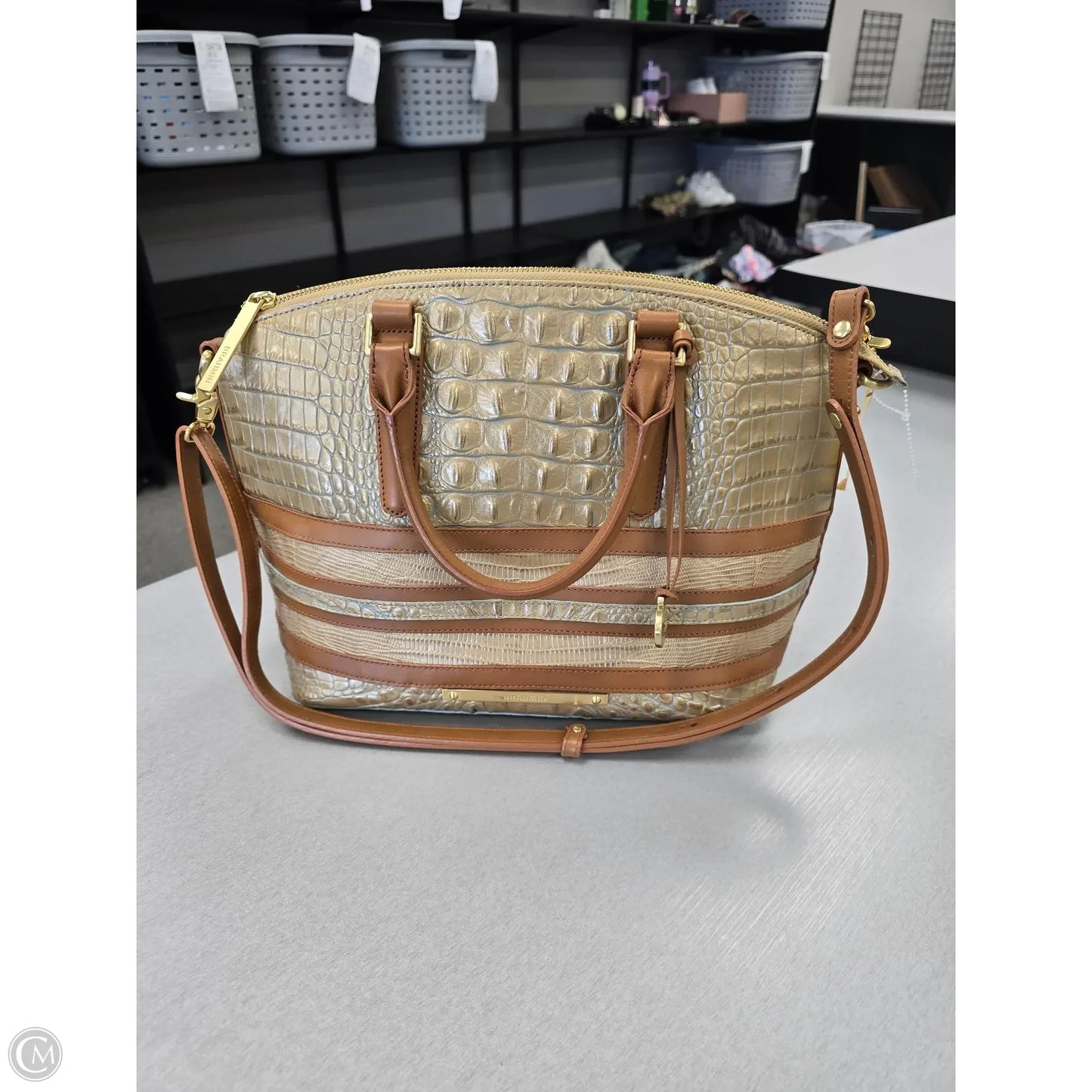 Handbag Designer By Brahmin, Size: Medium
