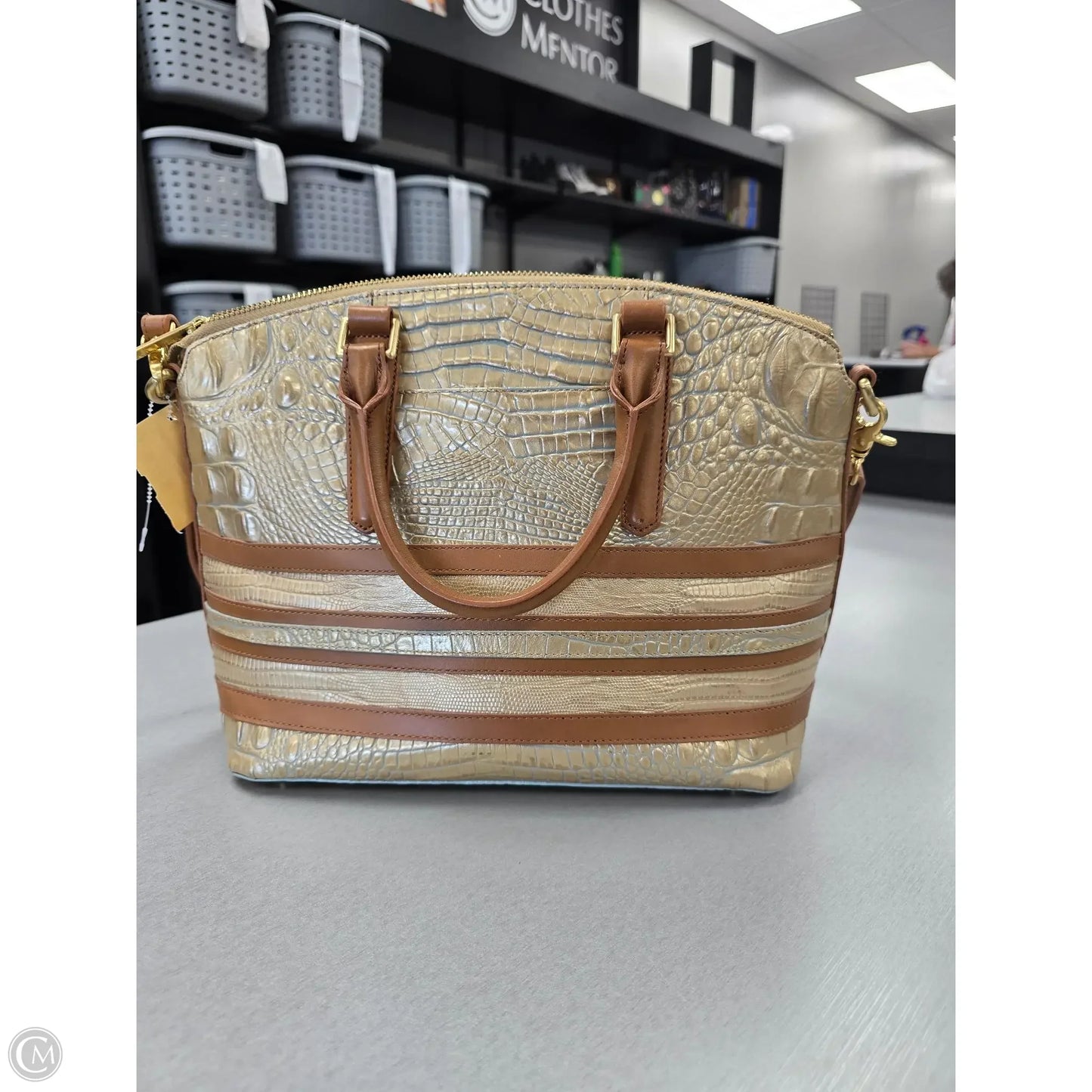 Handbag Designer By Brahmin, Size: Medium